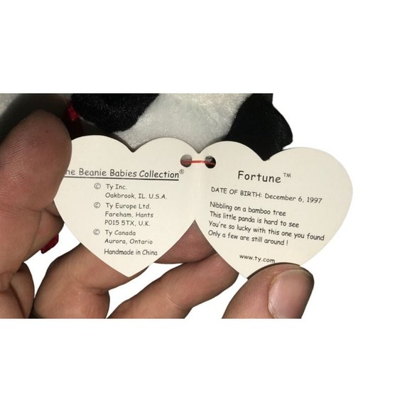 Vintage 1997 Fortune the Panda TY Beanie Baby with Tags - Picture 7 of 7